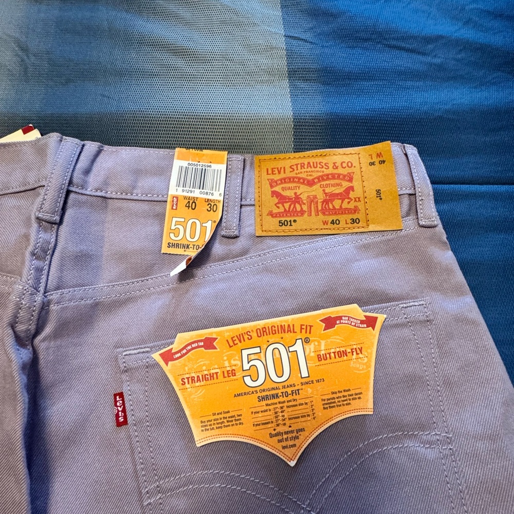 Levi's Lavender Jeans with Orange Tag